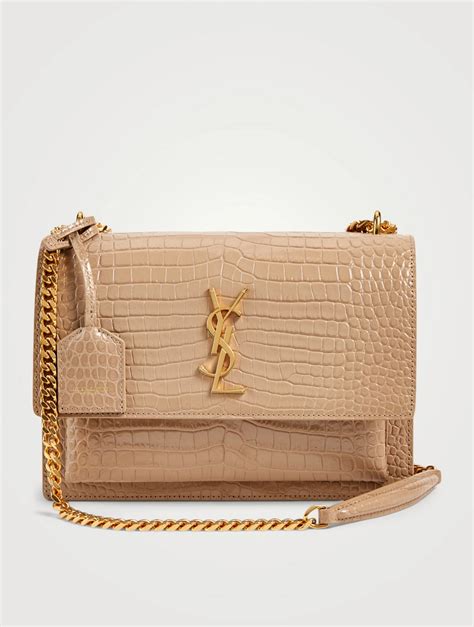 ysl beige crocodile bag|Saint Laurent Official Online Store .